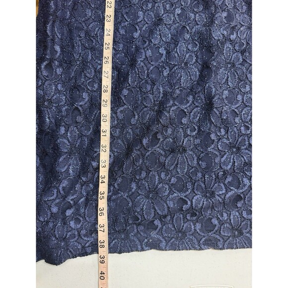 R & M Richards Embellished Lace Sheath Dress Plus Size 22W Navy Blue Cocktail - Picture 7 of 10